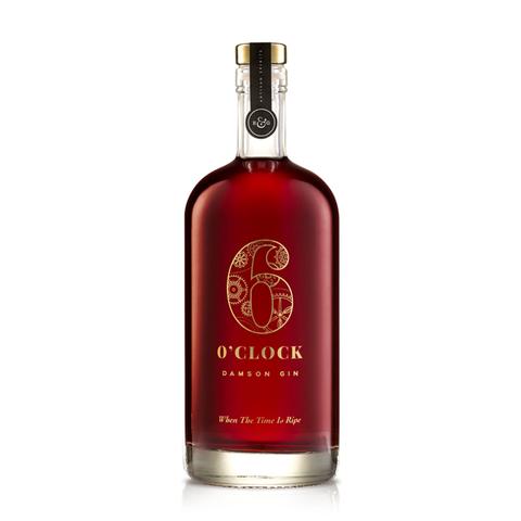 6 O'clock Damson Gin - 70cl - 26% ABV - Gin/Distillery - Gin Kiosk