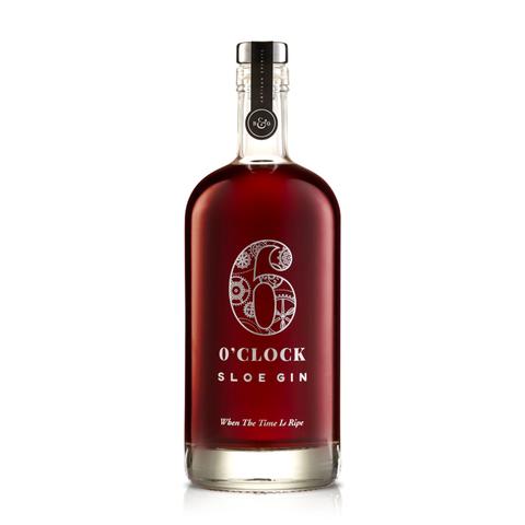 6 O'clock Sloe Gin - 70cl - 26% ABV - Gin/Distillery - Gin Kiosk