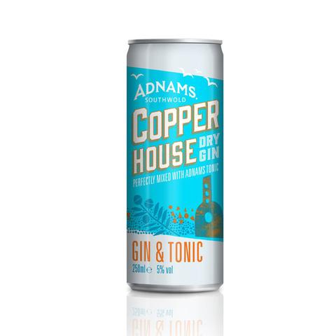 Adnams G&T Can - 25cl - 5% ABV - Tonic - Gin Kiosk