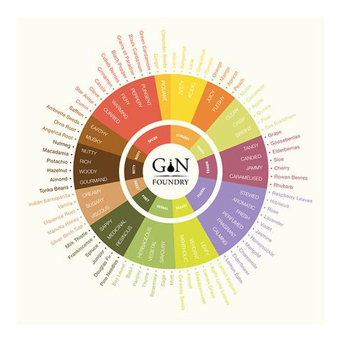 Gin Tasting Wheel   Prints   Gin Kiosk