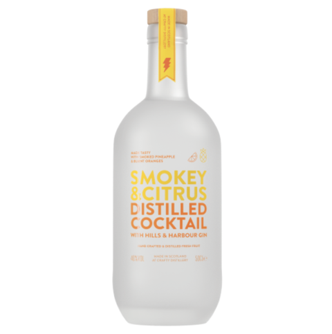 Hills & Harbour Smokey & Citrus Distilled Cocktail - 50cl - 40% ABV
