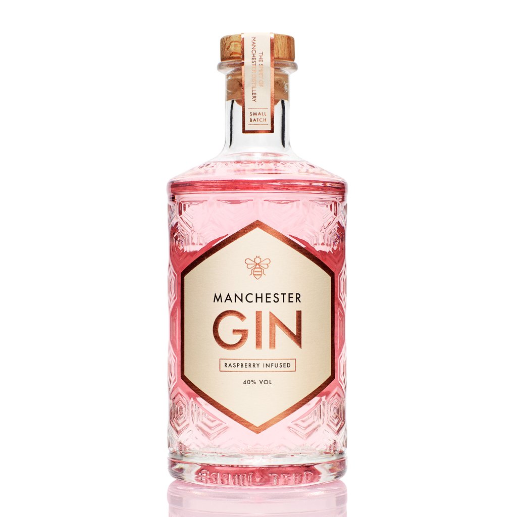 Manchester Gin - Raspberry Infused - 50cl - 40% ABV - Gin/Distillery - Gin Kiosk