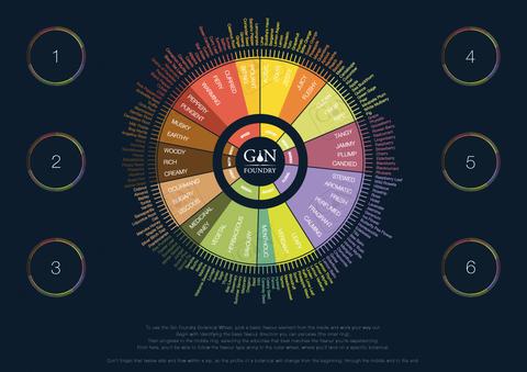 Botanical Tasting Wheel Mat - pack of 4 - Prints - Gin Kiosk